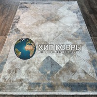 Турецкий ковер Deko 23751 Синий-серый